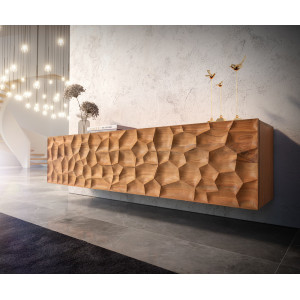 SOLUNA prémium akác fali TV-szekrény - 175/220cm