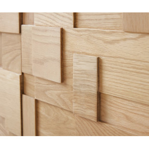 PUZZLE prémium tölgy dohányzóasztal - 120cm