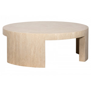 TRAVENTO exkluzív travertin dohányzóasztal - 100cm