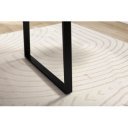 SILVA tömör akác íróasztal - 120/140/160/180/200cm - fekete