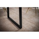 LYSSA tömör akác étkezőasztal - 120/140/160/180/200cm - fekete