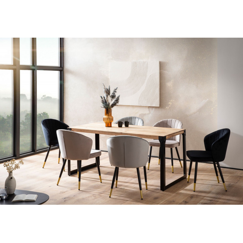 FACTORY tömör akác étkezősztal - 120/140/160/180cm