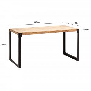 FACTORY tömör akác étkezősztal - 120/140/160/180cm