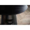 NATURA DARK tömör mangófa kerek étkezőasztal - 120cm