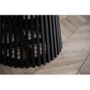 NATURA DARK tömör mangófa kerek étkezőasztal - 120cm