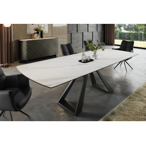 CONCORD MARBLE design bővíthető kerámia étkezőasztal - 180-230cm Bővíthető étkezőasztal