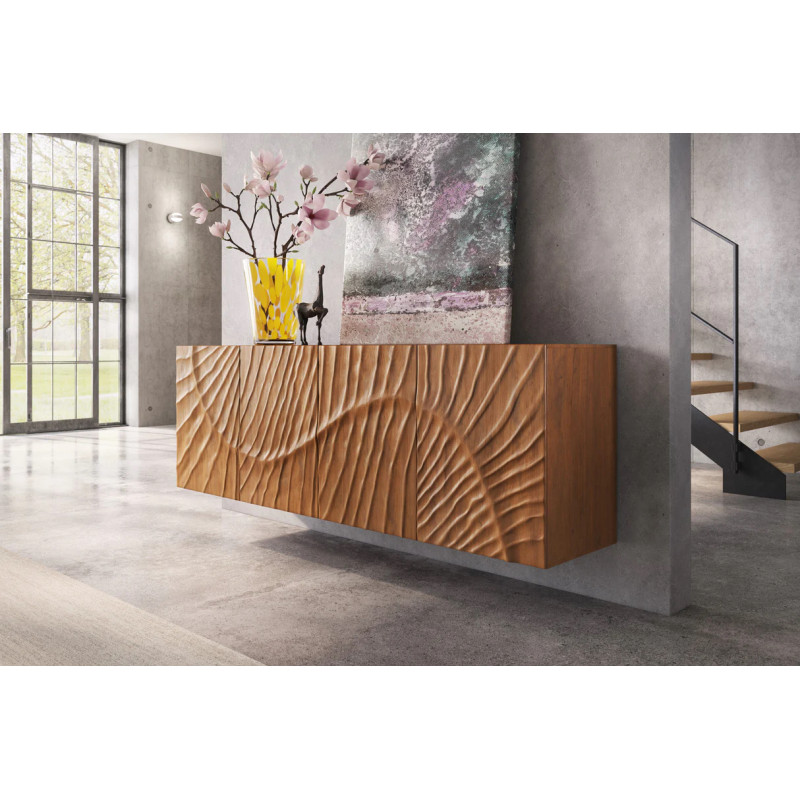 ELIXYR luxus mangófa fali komód - 177cm - barna