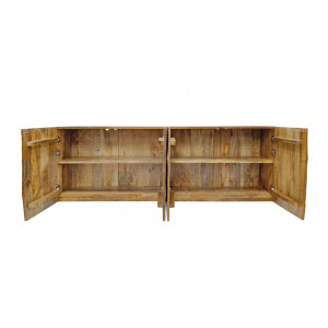 ELIXYR luxus mangófa fali komód - 177cm - barna