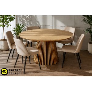 VALHALLA modern kerek étkezőasztal - 140cm