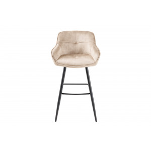 EUPHORIA design bársony bárszék - beige