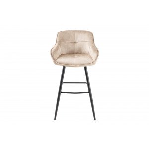EUPHORIA design bársony bárszék - beige