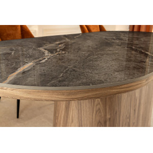 UNIQUE DARK design kerámia étkezőasztal - 200cm