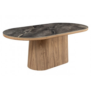 UNIQUE DARK design kerámia étkezőasztal - 200cm
