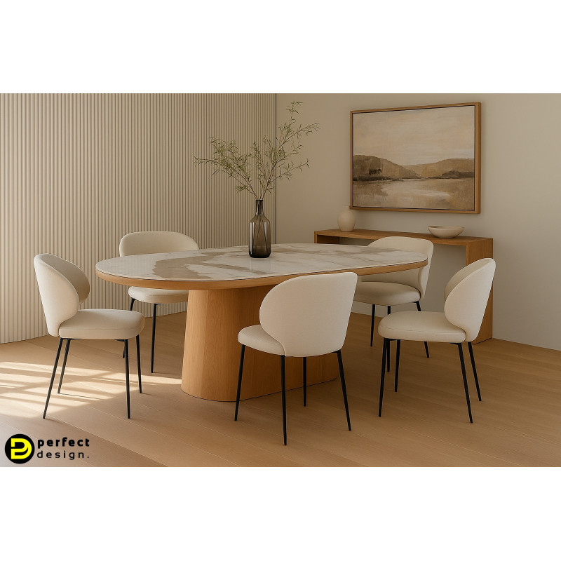 UNIQUE design kerámia étkezőasztal - 200cm