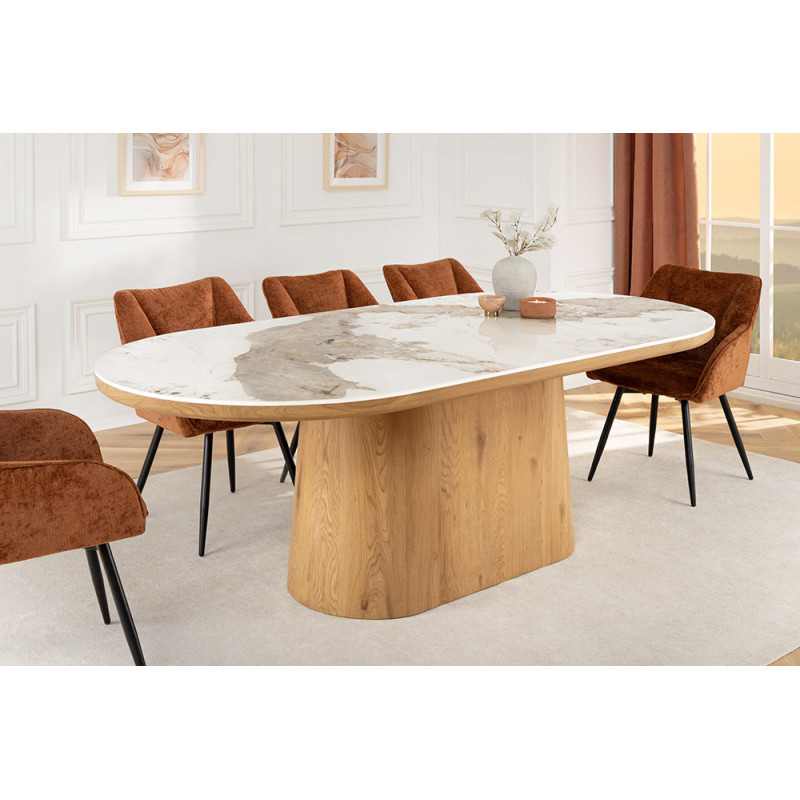 UNIQUE design kerámia étkezőasztal - 200cm