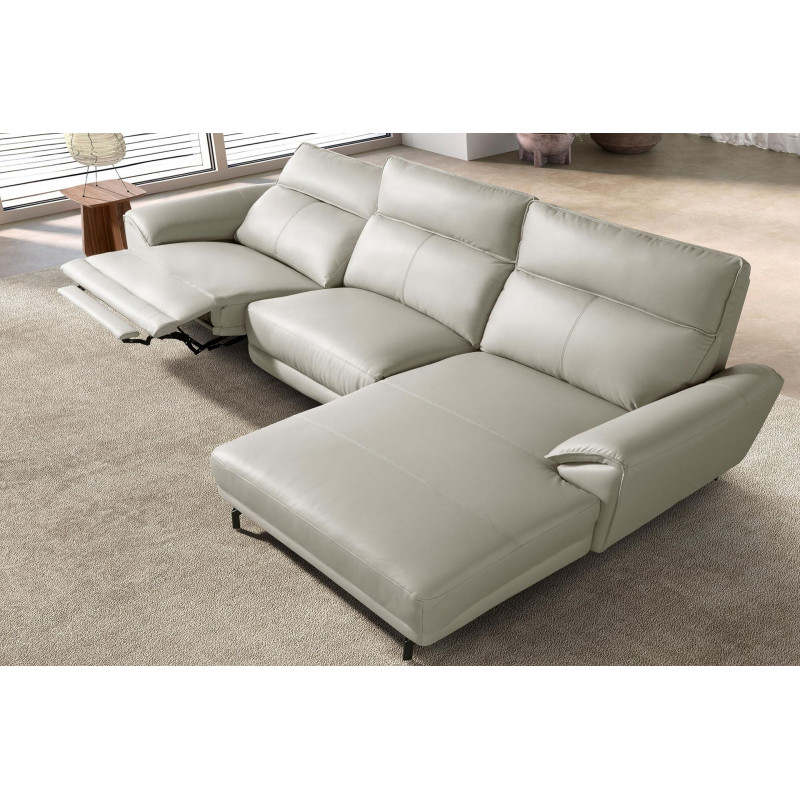 OREIRO prémium bőr relax sarokkanapé - jobbos kivitel