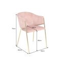 NOBELSSE design bársony szék - mályva/beige/kék