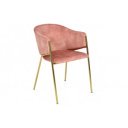 NOBELSSE design bársony szék - mályva/beige/kék