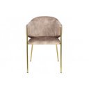 NOBELSSE design bársony szék - mályva/beige/kék