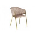 NOBELSSE design bársony szék - mályva/beige/kék