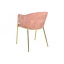 NOBELSSE design bársony szék - mályva/beige/kék