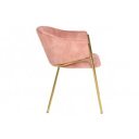 NOBELSSE design bársony szék - mályva/beige/kék