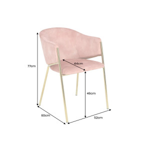 NOBELSSE design bársony szék - mályva/beige/kék