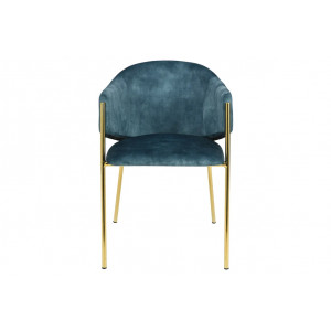NOBELSSE design bársony szék - mályva/beige/kék