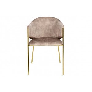 NOBELSSE design bársony szék - mályva/beige/kék