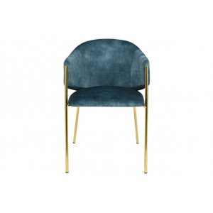 NOBELSSE design bársony szék - mályva/beige/kék