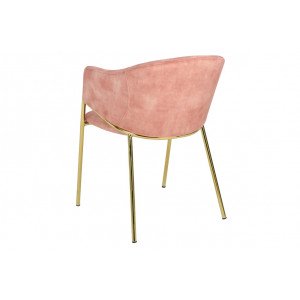 NOBELSSE design bársony szék - mályva/beige/kék