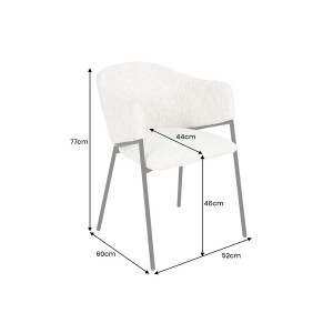 NOBELSSE design szék - mustár/barna/beige/szürke
