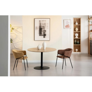 NOBELSSE design szék - mustár/barna/beige/szürke