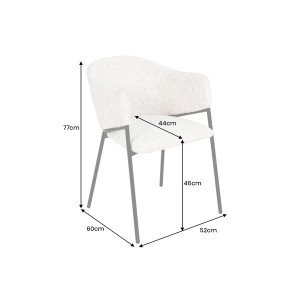 NOBELSSE design szék - mustár/barna/beige/szürke