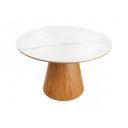 UNIQUE design kerámia étkezőasztal - 120cm - tölgy