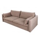 LUMA modern kordbársony ágyazható kanapé - 215cm - beige