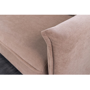 LUMA modern kordbársony ágyazható kanapé - 215cm - beige