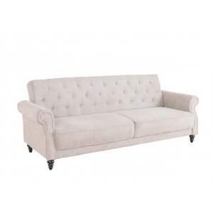 MAISON BELLE modern ágyazható kanapé - 220cm - beige bouclé