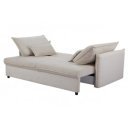 LINEA modern kordbársony ágyazható kanapé - 215cm - beige