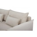 LINEA modern kordbársony ágyazható kanapé - 215cm - beige