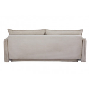 LINEA modern kordbársony ágyazható kanapé - 215cm - beige