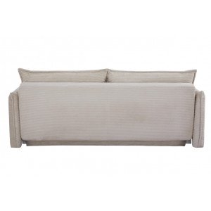 LINEA modern kordbársony ágyazható kanapé - 215cm - beige