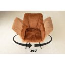 NOVA design forgatható szék - barna/zöld/fehlér/szürke