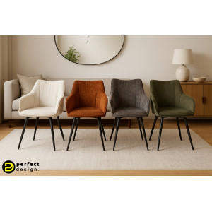 NOVA design forgatható szék - barna/zöld/fehlér/szürke