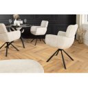 UNIQUE exkluzív forgatható szék - beige