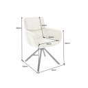 UNIQUE exkluzív forgatható szék - beige