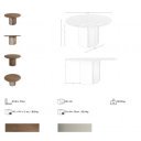 MELODIA prémium kerek étkezőasztal - 140cm