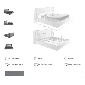NEVIRA prémium ágykeret - 180x 200cm