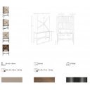 PORTELA prémium dió/szintetikus bőr tálalószekrény