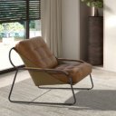 PRAVIA prémium bőr fotel - barna